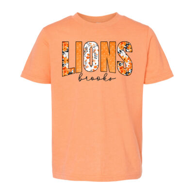 Floral Lions black - Youth Fine Jersey T-Shirt Thumbnail