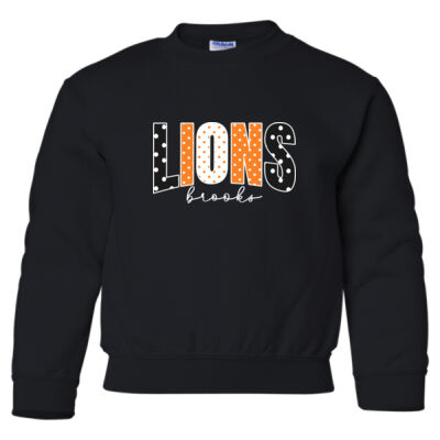 Polka Dot white - Heavy Blend Youth Crewneck Sweatshirt Thumbnail