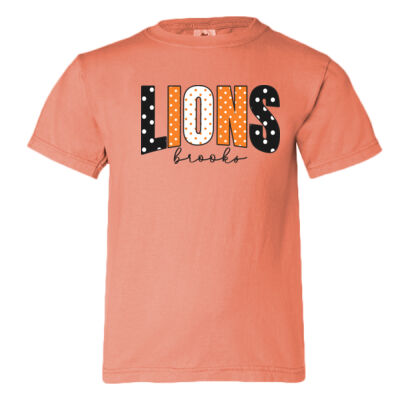 Polka Dots black - Youth Garment Dyed Ringspun T-Shirt Thumbnail