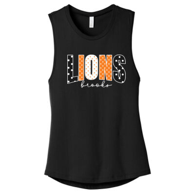 Polka Dot white - Women's Jersey Muscle Tank Thumbnail