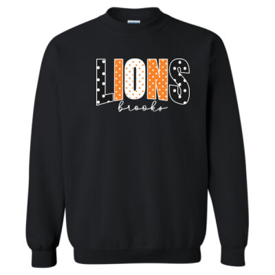 Polka Dot white - Heavy Blend Crewneck Sweatshirt Thumbnail