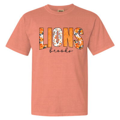 Floral Lions black - Garment Dyed Heavyweight Ringspun Short Sleeve Shirt Thumbnail