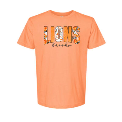 Floral Lions black - Unisex Fine Jersey T-Shirt Thumbnail