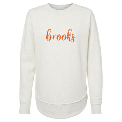 EMB Brooks orange - Women's Weekend Fleece Crewneck Sweatshirt Thumbnail