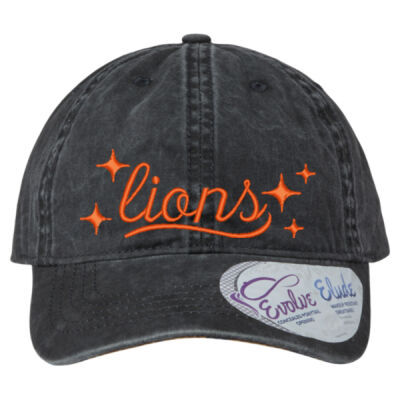 EMB Lions orange - Women's Pigment Dyed Fashion Undervisor Cap Thumbnail