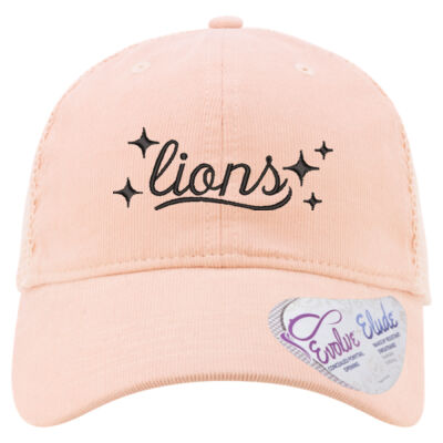 EMB Lions black - Women's Corduroy Cap Thumbnail